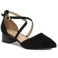 Czółenka - Maciejka Czółenka Damskie Czarne-36 - miniaturka - grafika 1