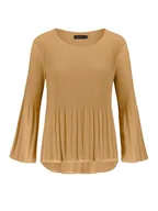 Bluzki damskie - Sublevel Bluzka w kolorze szarobrązowym - miniaturka - grafika 1