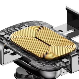 Baseus Smart Vehicle Bracket Wireless Charger elektrycznie zamykany uchwyt samochodowy bezprzewodowa ładowarka Qi z czujnikiem podczerwieni czarny (WXZN-01) - Ładowarki do telefonów - miniaturka - grafika 4