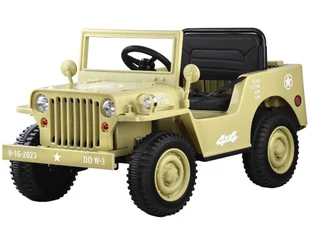 JEEP 4x4 Samochód elektryczny dla dzieci Auto na akumulator +ŁOPATKA Willys + pilot PA0263 - Pojazdy elektryczne dla dzieci - miniaturka - grafika 1