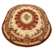 Dywany - Brązowy owalny dywan w klasycznym stylu N2-W63 - miniaturka - grafika 1