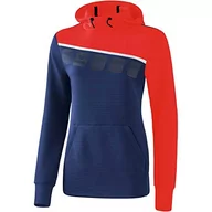 Bluzy damskie - Erima damska bluza z kapturem 5-c niebieski New Navy/Rot/Weiß 46 1071916 - miniaturka - grafika 1
