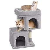 Pozostałe akcesoria dla kotów - Drapak dla kociąt z 2 jaskiniami 67 cm - miniaturka - grafika 1