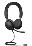 Słuchawki - Jabra Evolve 2 40 MS Stereo Czarny - miniaturka - grafika 1