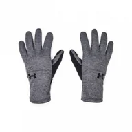 Rękawiczki - Męskie rękawiczki treningowe Under Armour UA Storm Fleece Gloves - szare - miniaturka - grafika 1