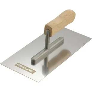 Paca nierdzewna 270 x 130 mm ząb 4 x 4 rączka drewno otwór aluminium PROLINE - Wiadra i kastry budowlane - miniaturka - grafika 1