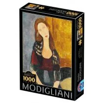 D-Toys Puzzle 1000 elementów. Portret Jeanne Hebuterne, Amadeo Modogliani - Puzzle - miniaturka - grafika 1