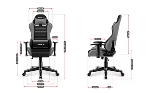 huzaro Fotel gamingowy dla dzieci RANGER 6.0 GREY MESH - Fotele gamingowe - miniaturka - grafika 1