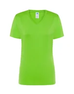 Odzież robocza - T-shirt Damski limonka dekolt w serek roz. XL - miniaturka - grafika 1