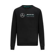 Bluzy męskie - Bluza męska Crew Logo Black Mercedes AMG F1 2023 - miniaturka - grafika 1