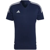 Koszulki męskie - ND05_K13990-XS HA6291 Koszulka męska adidas Condivo 22 Jersey V-neck granatowo-biała HA6291 r.XS - miniaturka - grafika 1