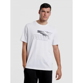Koszulki męskie - Męska Koszulka Puma T-Shirt Bawełniana Biała 848562-02 - grafika 1