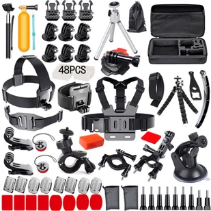 zestaw akcesoriów do kamery sportowej 120 w 1, zestaw akcesoriów do kamery sportowej z futerałem, zamiennik do GoPro Hero 12/11/10/9 i nie tylko - Akcesoria do kamer sportowych - miniaturka - grafika 1