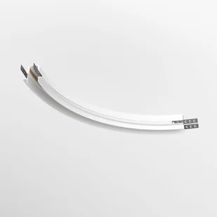 EXILITY łącznik łuk biały do szyn magnetycznych wpuszczanych 26mm do płyt GK 12,5mm - Lampy pozostałe - miniaturka - grafika 1