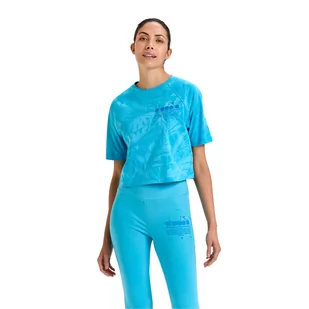 Koszulka damska DIADORA L. T-SHIRT SS CROP MANIFESTO - Koszulki i topy damskie - miniaturka - grafika 1