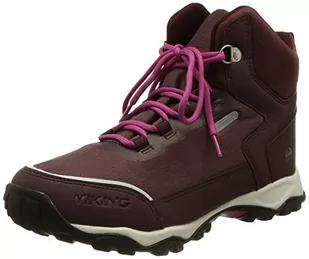 viking Buty trekkingowe unisex Akkarvik Mid Wp, pomarańczowa - Grape Fuksja - 36 EU - Buty dla chłopców - miniaturka - grafika 1