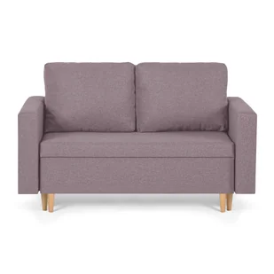 Sofa kanapa 2 os z funkcją spania KEN różowa - Sofy i kanapy - miniaturka - grafika 1