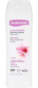 Mleko do ciała Babaria Sweet Almonds Body Milk Very Dry Skin 400 ml (8410412130158) - Balsamy i kremy do ciała - miniaturka - grafika 1