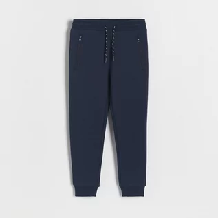 Spodnie i spodenki dla chłopców - Reserved - Dresowe spodnie jogger - Niebieski - grafika 1