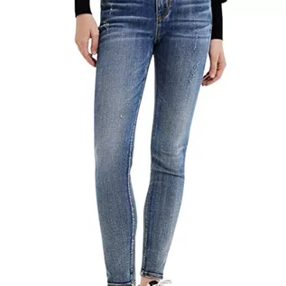 Spodnie damskie - Desigual jeansy damskie, Blau, 44 - grafika 1