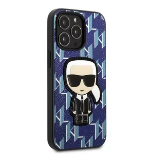 Karl Lagerfeld KLHCP13LPMNIKBL iPhone 13 Pro / 13 6,1" hardcase niebieski/blue Monogram Ikonik Patch - Etui i futerały do telefonów - miniaturka - grafika 4