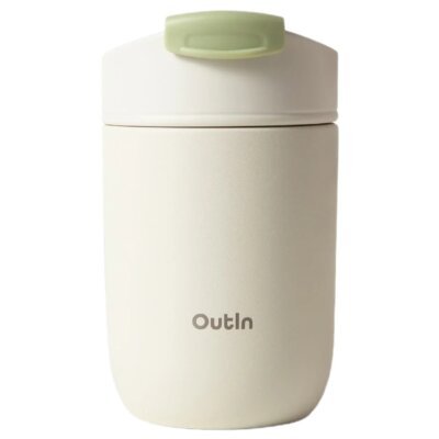 Kubek termiczny OUTIN Sand Biały 350 ml
