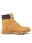 Botki damskie - Timberland Trapery Linden Woods Wp 6 Inch TB0A161G2311 Brązowy - miniaturka - grafika 1