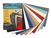 Okładki do laminatorów i bindownic - Okładka do bindowania A4, Skóra, Granatowa Fellowes 53713 - miniaturka - grafika 1