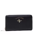 Portfele - U.S. POLO ASSN. Duży Portfel Damski Stanford L Zip Wallet BEUSS5184WVP000 Czarny - miniaturka - grafika 1