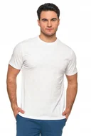 Koszulki męskie - Moraj Koszulka Męska T-Shirt Biała Na Co Dzień Bawełna Rozmiar M - miniaturka - grafika 1