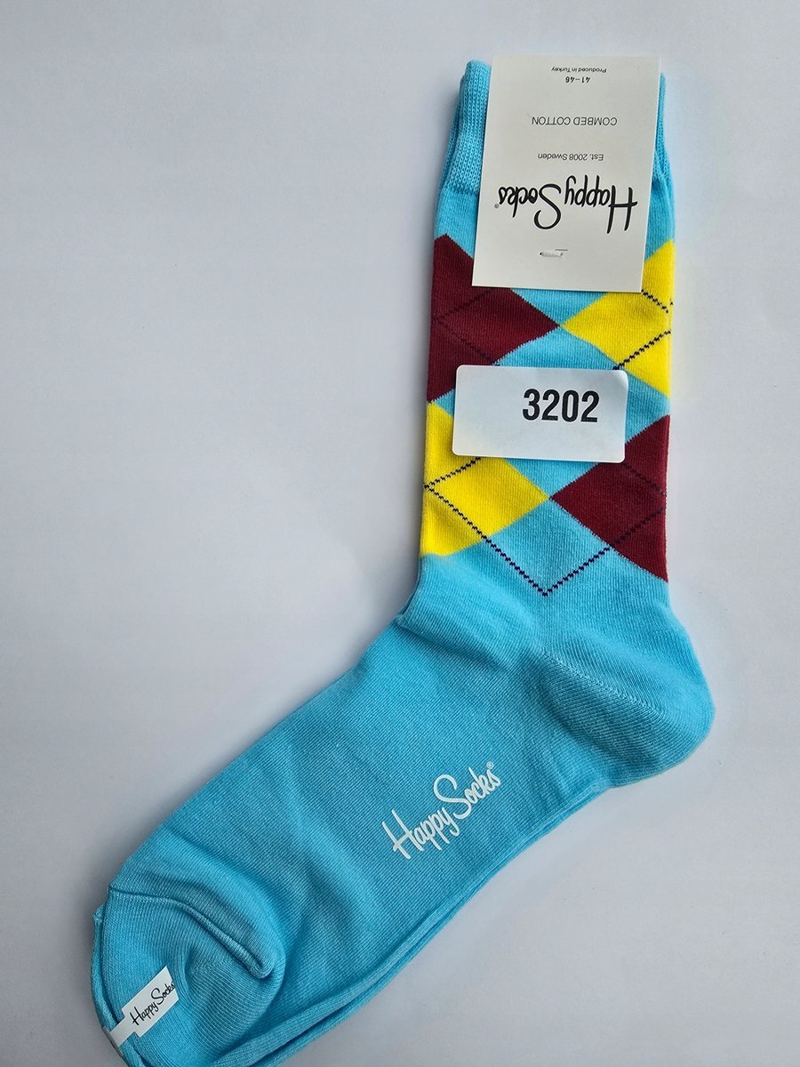 Kolorowe skarpety Happy Socks unisex rozmiar 41-46 (3202)