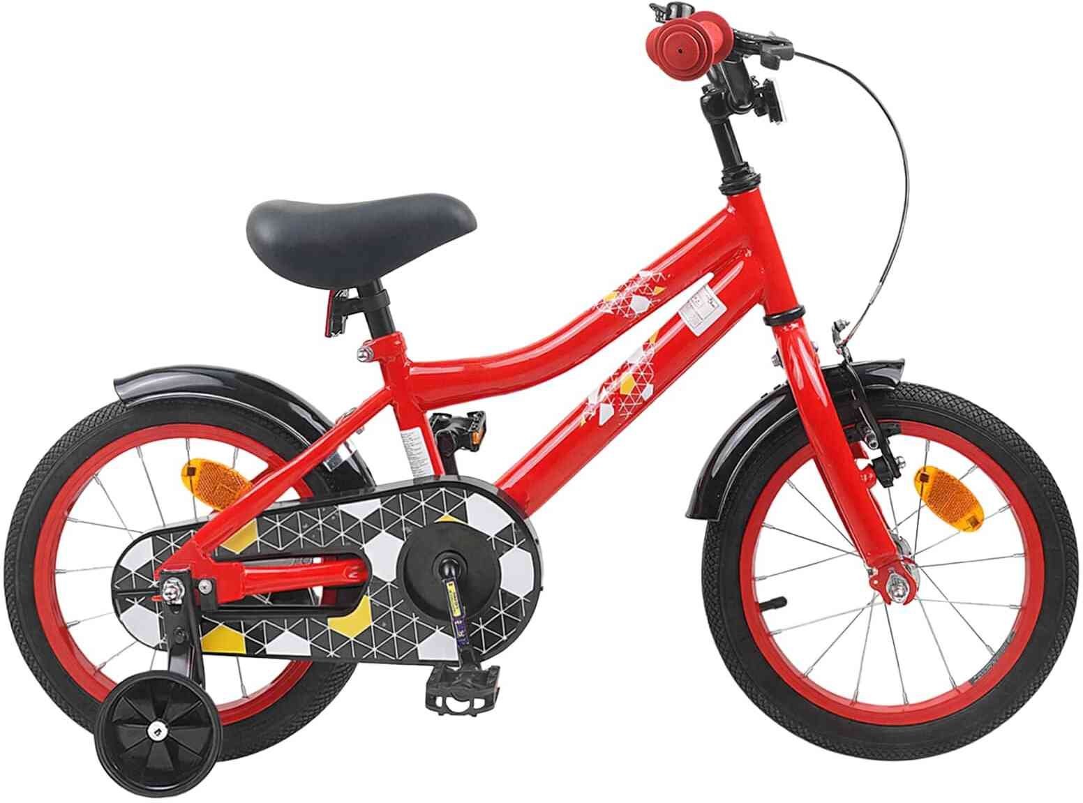 vidaXL vidaXL Rower Dziecięcy 14 Cali dla dzieci w wieku 3-5 lat Czerwony