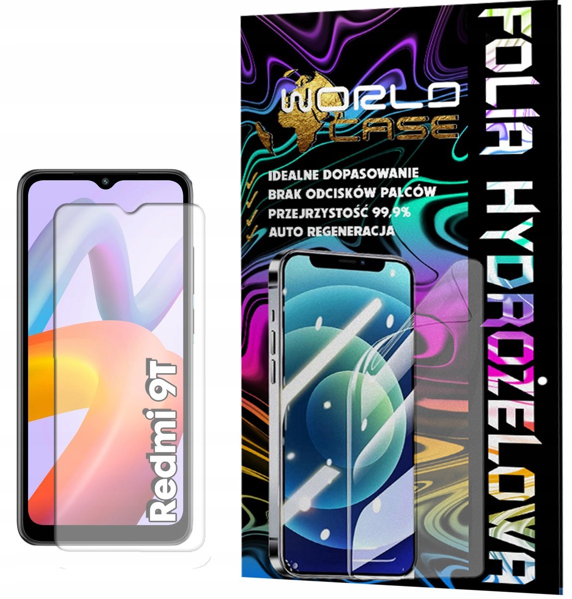 FOLIA HYDROŻELOWA OCHRONNA DO XIAOMI REDMI 9T - NA EKRAN MOCNA