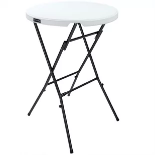 Stolik składany Biały Plastikowy Ø72cm - Stoły ogrodowe - miniaturka - grafika 1