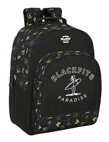 Safta BLACKFIT8 SURF PARADISE - Plecak szkolny, odpowiedni dla dzieci w różnym wieku, wygodny i wszechstronny, jakość i wytrzymałość, 32 x 15 x 42 cm, kolor, Biały, Estándar, Casual