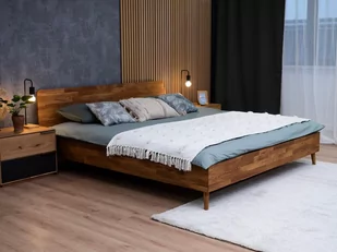 Łóżko dębowe 180x200 cm Bergen olej intense - Łóżka Łóżko dębowe 180x200 cm Bergen olej intense - Łóżka - miniaturka - grafika 1