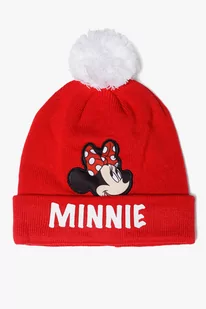 Czapka dziecięca z pomponem Minnie Mouse - czerwona - Czapki dla dzieci - miniaturka - grafika 1