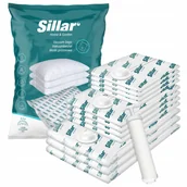 Pokrowce na ubrania - 11x Sillar zestaw worki próźniowe pompka na ubrania różne rozmiary grubsze - miniaturka - grafika 1