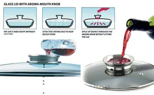 GARNEK z POWŁOKĄ MARMUROWĄ 3.5L 22cm BRYTFANNA ZILNER ZL- 9009 - Brytfanny - miniaturka - grafika 8