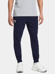 Under Armour Spodnie dresowe Ua Rival Terry Jogger 1380843-410 Granatowy Fitted Fit - Spodnie sportowe męskie - miniaturka - grafika 1