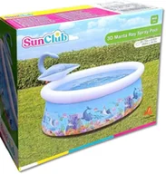 Baseny ogrodowe - Dmuchany basen ze zraszaczem SunClub 62x175cm 1143L - miniaturka - grafika 1