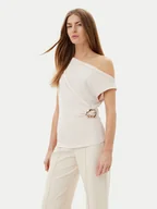 Bluzki damskie - Rinascimento Bluzka CFC0123483003 Beżowy Regular Fit - miniaturka - grafika 1