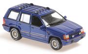 Samochody i pojazdy dla dzieci - Minichamps Jeep Grand Cherokee 1995 Dark Blue  1:43 940149660 - miniaturka - grafika 1