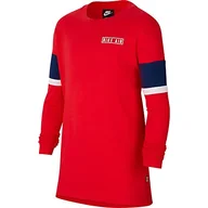 Koszulki i topy damskie - Nike Chłopcy B AIR TOP LS Long Sleeved T-Shirt, University Red/Blue Void/White/White, L - miniaturka - grafika 1