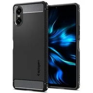 Etui i futerały do telefonów - Etui SONY XPERIA 10 VI Spigen Rugged Armor Matte czarne - miniaturka - grafika 1