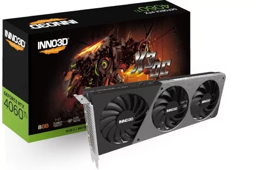 INNO3D GeForce RTX 4060 Ti X3 OC 8GB GDDR6 N406T2-08D6X-171153L