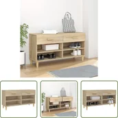 Szafki na buty - The Living Store szafka na buty dąb sonoma 102x35x55 cm materiał drewnopochodny - miniaturka - grafika 1