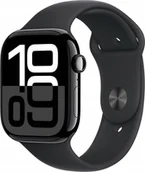 Smartwatch - Apple Watch 10 GPS 42mm z aluminium onyksu pasek sportowy S/M Czarny - miniaturka - grafika 1