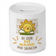 Skarbonki - Skarbonka Dla Leona na Urodziny na Prezent z Nadrukiem ze Zdjęciem - miniaturka - grafika 1