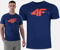 Koszulki męskie - Koszulka Męska 4f T-shirt 3015 Podkoszulek Bluzka Sportowa Na Co Dzień Xxl - miniaturka - grafika 1